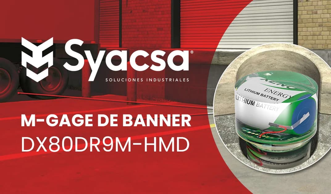 DX80DR9M-HMD: Detección de Vehículos Inalámbrica con Tecnología M-GAGE de Banner
