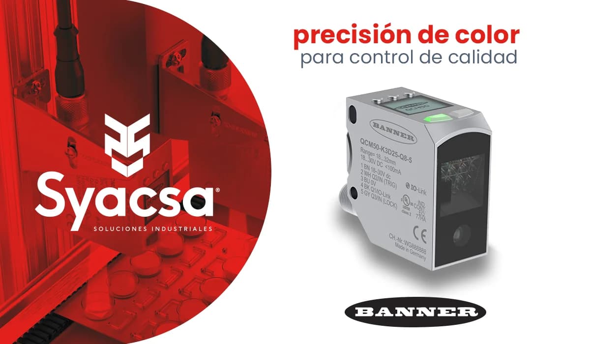 QCM50: verificación de color precisa con IO-Link
