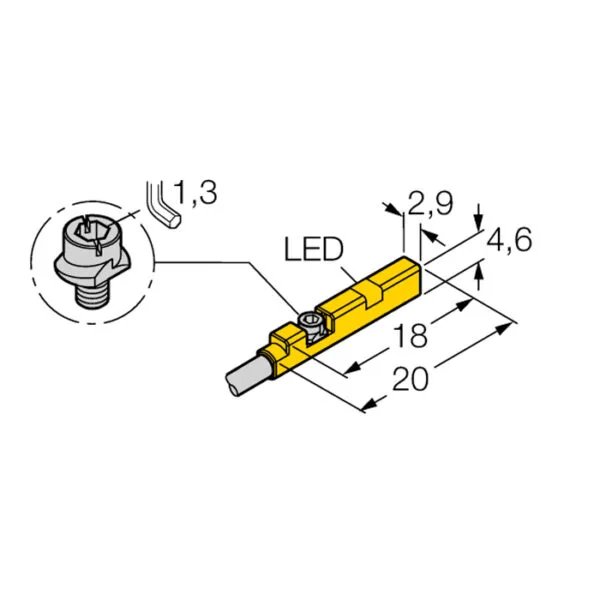 Sensor de campo magentico BIM-UNR-AP6X W/M