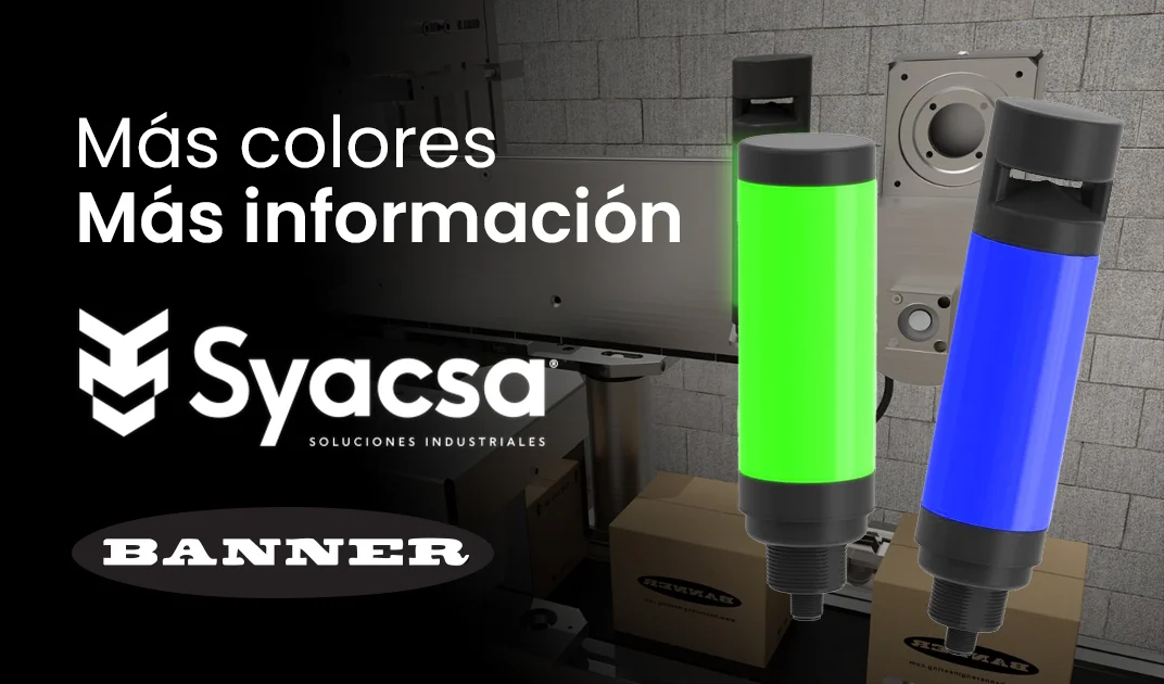 Banner Engineering CL50PKQ – Indicación Inteligente Multicolor con IO-Link para tu Planta