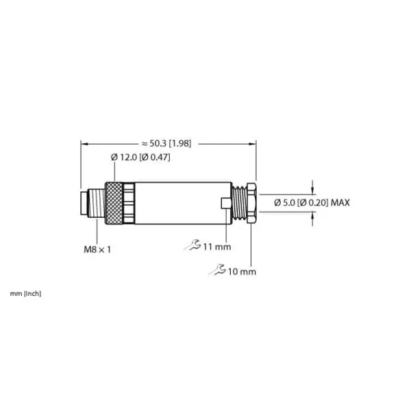 Conector macho recto BS 5143-0 - Image 2