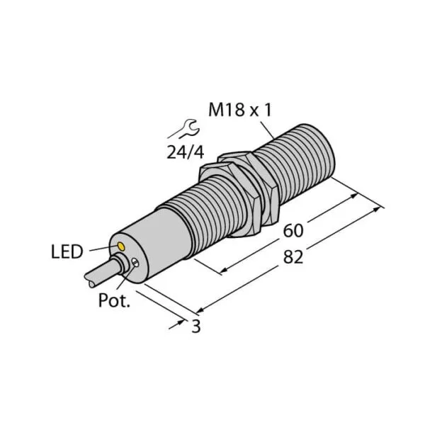 Control de flujo FCS M18 LIX