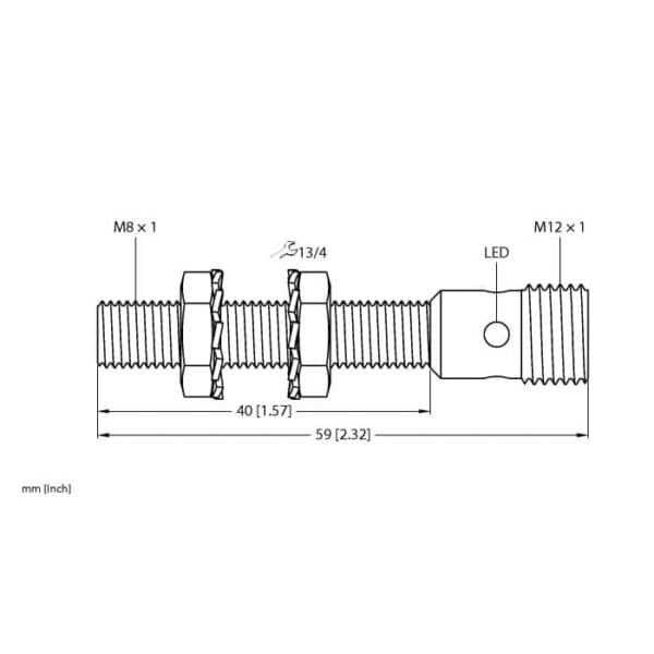 Sensor inductivo BI2 EG08 AP6X H1341 01