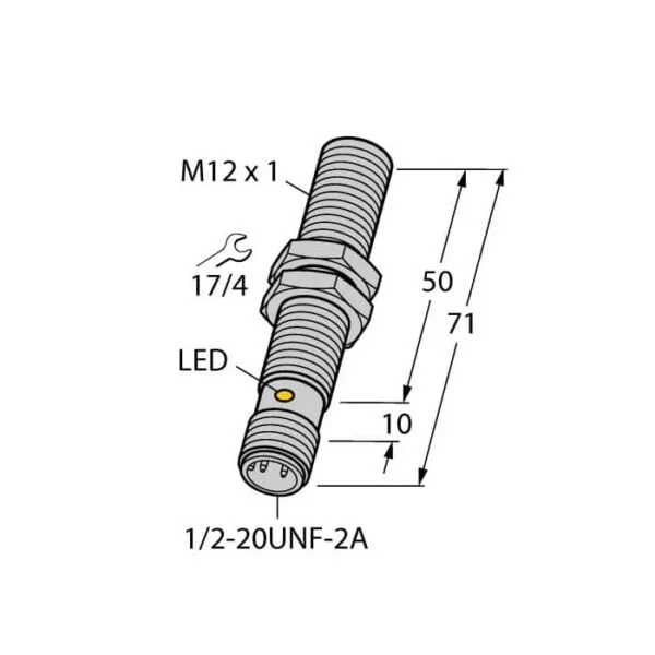 Sensor inductivo BI2 G12 ADZ32X B3131