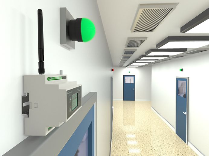 dxm100 screen k70 cleanroom hallway
